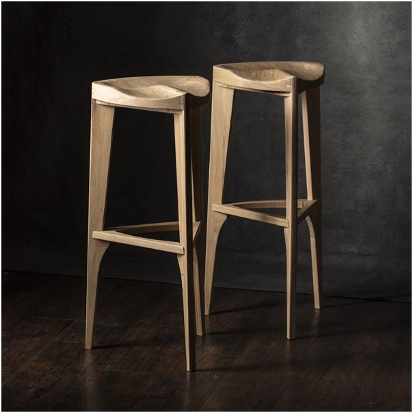 MEDA FURNITURE Drvena barska stolica Terca Hrast - HrastTerIzd35