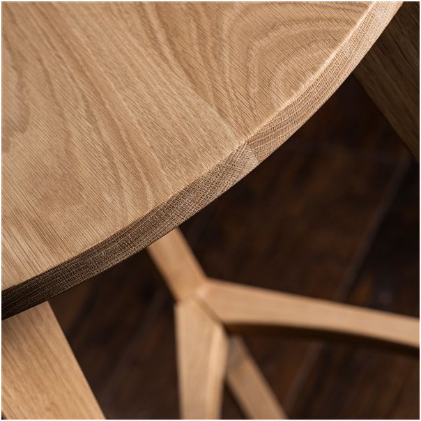 MEDA FURNITURE Drvena barska stolica Hrast ravna - HrastRavTer35