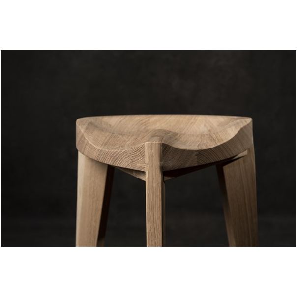 MEDA FURNITURE Hoklica Oku Ho M - hrast 45 cm - HrastM45izd