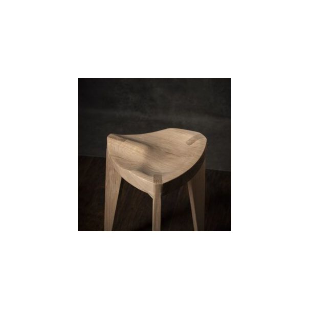 MEDA FURNITURE Hoklica Oku Ho M - hrast 45 cm - HrastM45izd