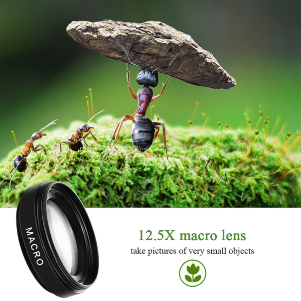 Objektiv 37mm 0.45X Ultra-wide + macro za telefon i tablet - 610511
