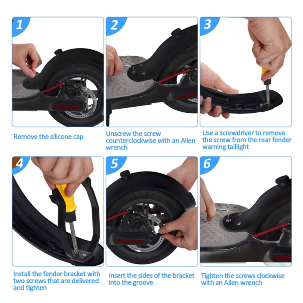 Ojacanje zadnjeg blatobrana za trotinet Xiaomi M365/ M365 Pro/ 1S/ Essential/ M365 Pro 2 v1 - 043657