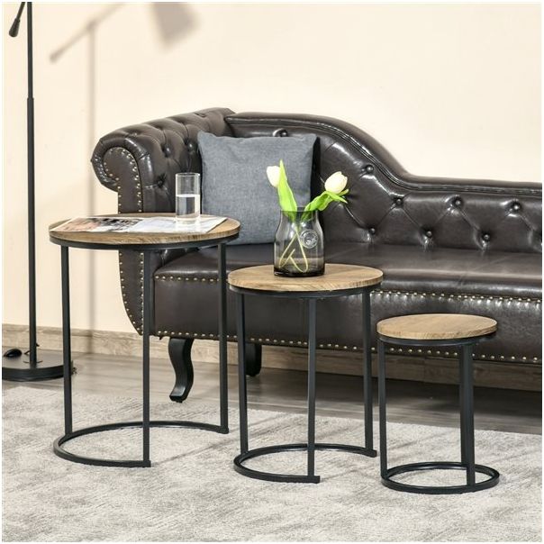 BOLZZ Okrugli coffe sto 3 kom set light - EP2936646