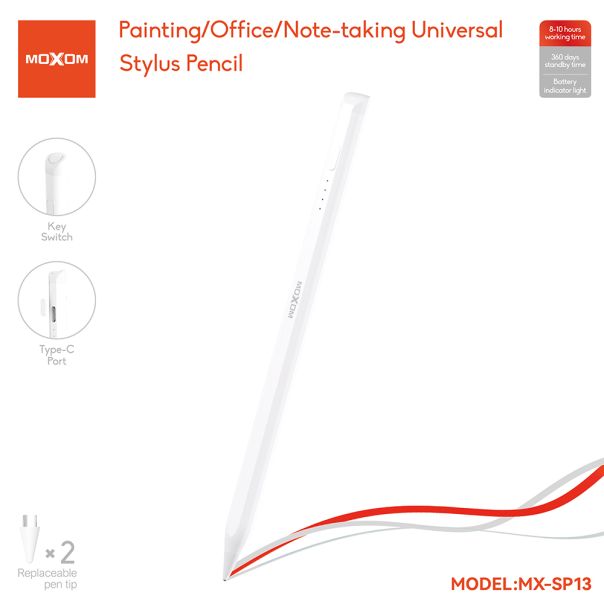 Touchscreen Pen MOXOM MX-SP13 bela - EP3166527