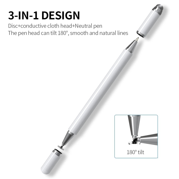 Olovka za touch screen 3u1 crna - 214242