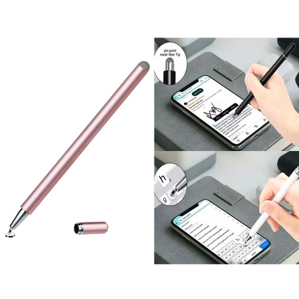 Olovka za touch screen 708 2u1 univerzalna roze zlatna - 610788