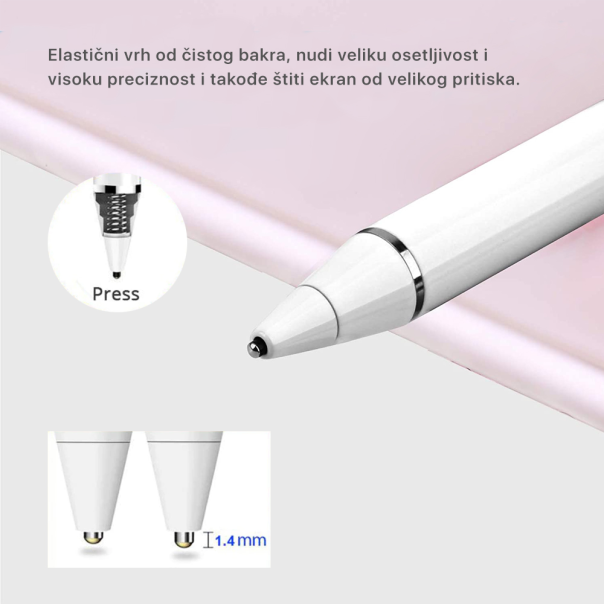 Olovka za touch screen univerzalna N2 bela - 205223