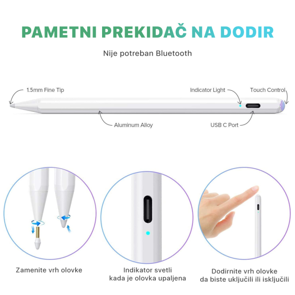 Olovka za touch screen Y2 bela - 205225