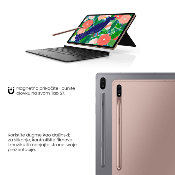 Olovka za touch screen za Samsung Tab S7 roze - 210226-1