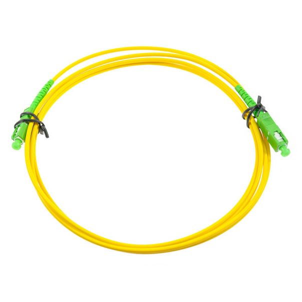 OPTON Optički Patchcord SC/APC-SC/APC SM simplex 2m G652.D - OP064