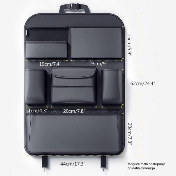 Organizer za auto sediste tip 2 crni - 213735