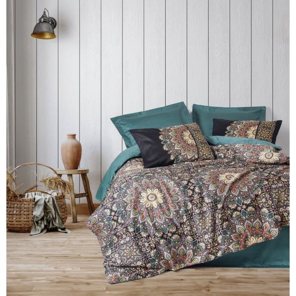 DEKOR DOM Komplet posteljina CB Saten double, Ornate - 042384