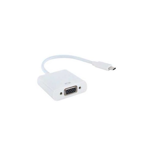 E-GREEN Adapter USB 3.1 tip C (M) - VGA (F) beli - OST03448