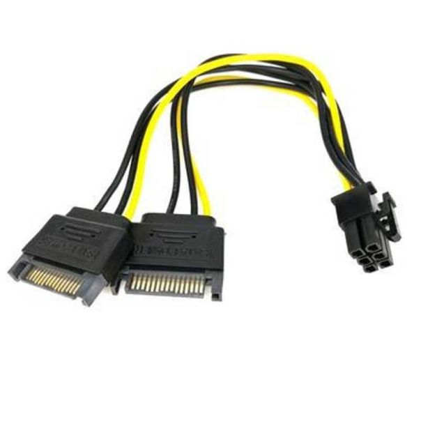 E-GREEN Naponski adapter za PCI-E VGA (6-pin) -2x Sata - OST05093