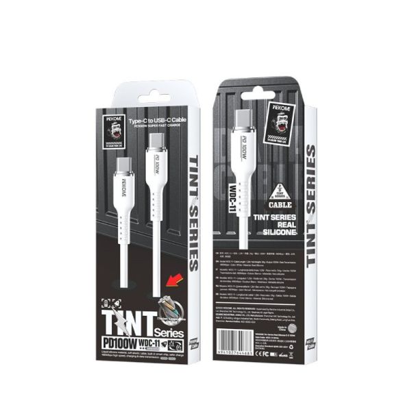 WEKOME Kabl WDC-11 3.1 USB Tip C M/M 1.2m 100W/480Mbps, bela - EP2942127