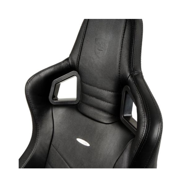 NOBLECHAIRS Gejmerska stolica Epic Real Leather, crna - OST07719