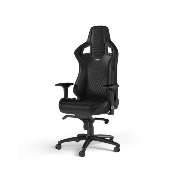 NOBLECHAIRS Gejmerska stolica Epic Real Leather, crna - OST07719