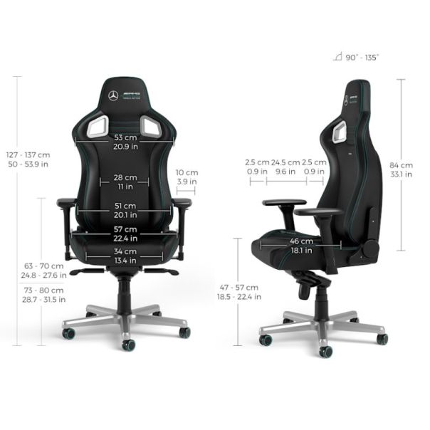 NOBLECHAIRS Gejmerska stolica Epic Mercedes-AMG Petronas F1 Team Edition - OST07720