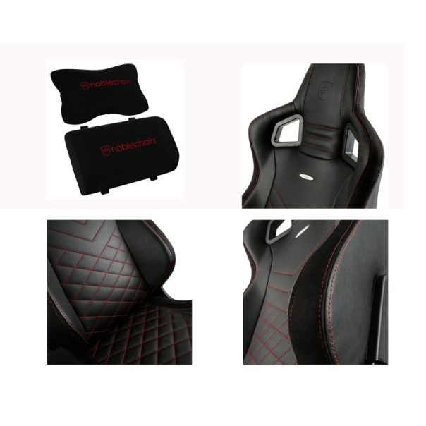 NOBLECHAIRS Gejmerska stolica Epic, crna/crvena - OST07775
