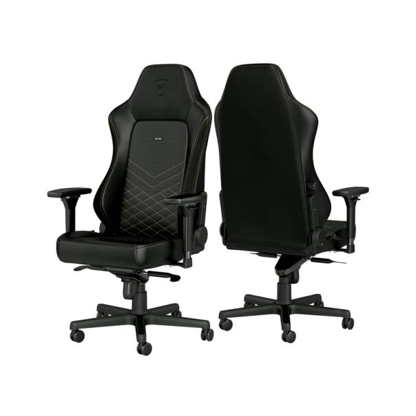 NOBLECHAIRS Gejmerska stolica Hero, crna/zlatna - OST07780