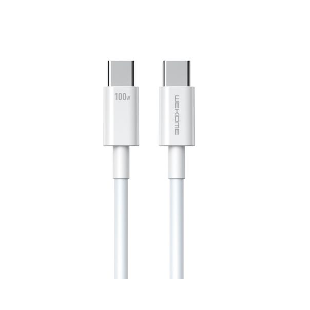WEKOME Kabl WDC-182 Kabl 3.1 USB Tip C M/M 1m 100W/480Mbps, bela - EP2939644