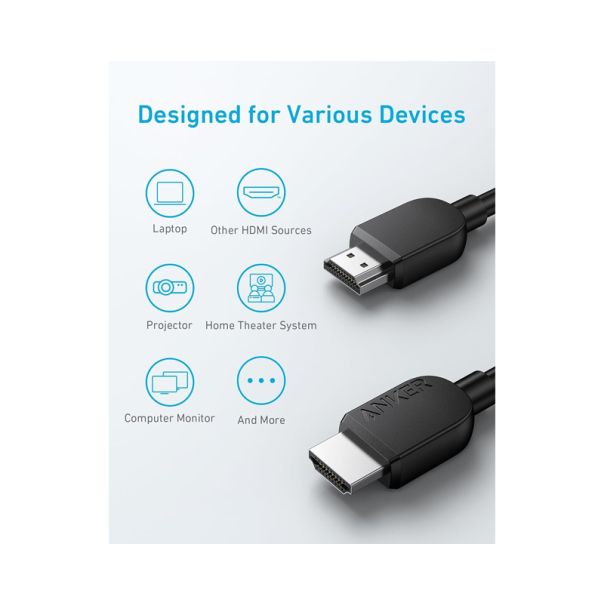 ANKER Video kabl HDMI - HDMI 8K 1.8m A8742011, crna - EP3108130