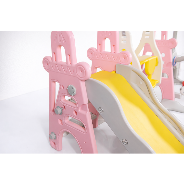 WINNER BIKE TOBOGAN + LJULJA 161x155x103cm PINK - OUT0025