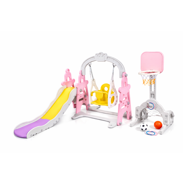 WINNER BIKE TOBOGAN + LJULJA 161x155x103cm PINK - OUT0025