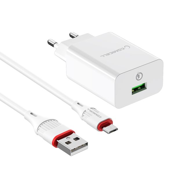 COMICELL Punjač Superior CO-BA21A Fast QC3.0 18W 3A Micro USB, bela - P1011