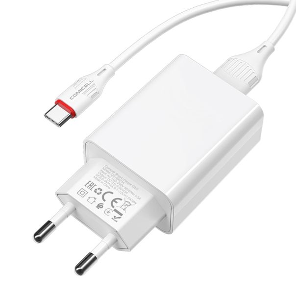 COMICELL Punjač Superior CO-BA21A Fast QC3.0 18W 3A Type C, bela - P1012