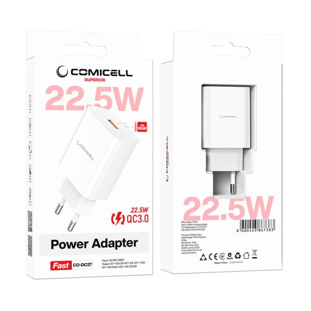 COMICELL Punjač Superior CO-DC27 Fast QC3.0 22.5W 5A, bela - P1016