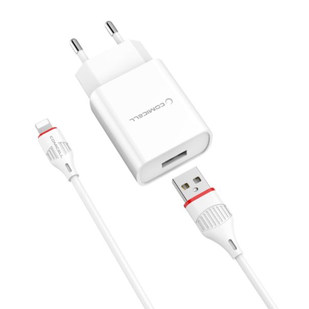 COMICELL Punjač Superior CO-DC21 2.1A Lightning, bela - P1067