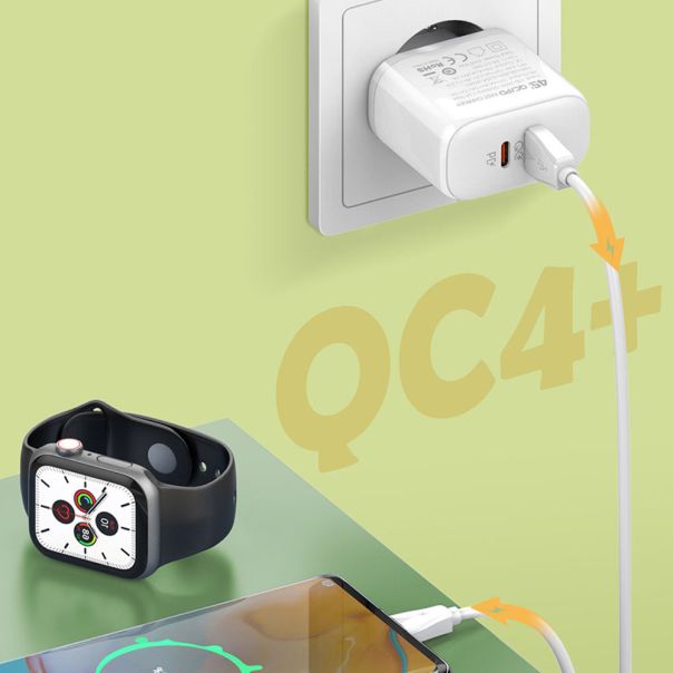 LDNIO Kućni punjač A2526C Fast 3A/45W PD+QC3.0 Type C-Type C, bela - P1089