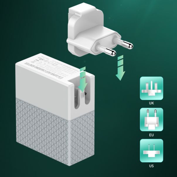 LDNIO Kućni punjač A2620C 65W Type-C na Type-C, bela - P1141