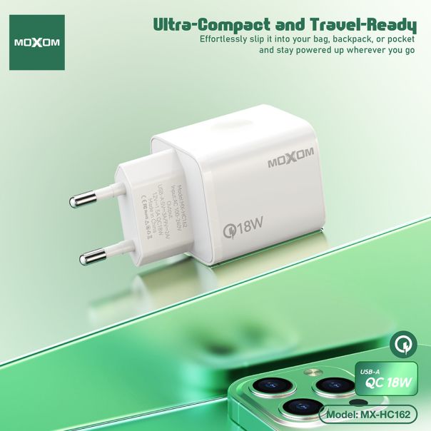 Kućni punjač Moxom MX-HC162 18W 3A Type C beli - EP2941326