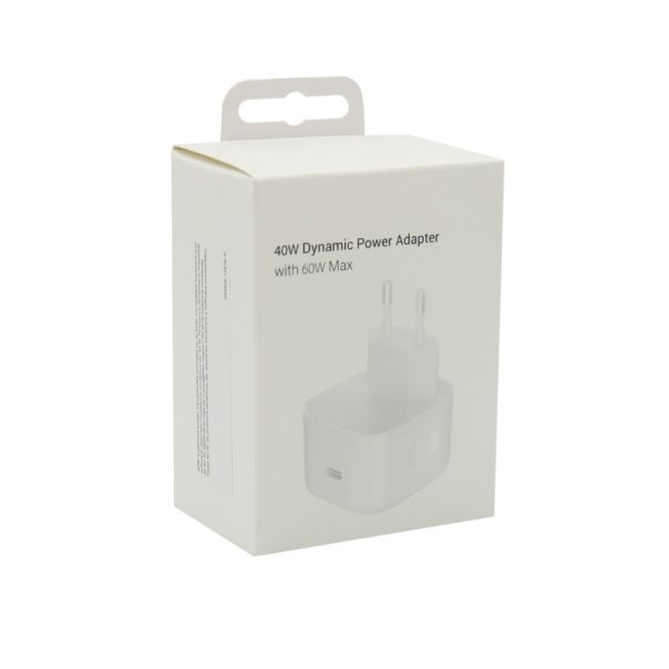 Punjač za iPhone 17/AIR/17 Pro/17 Pro Max Type C 40W HQ, bela - P1274