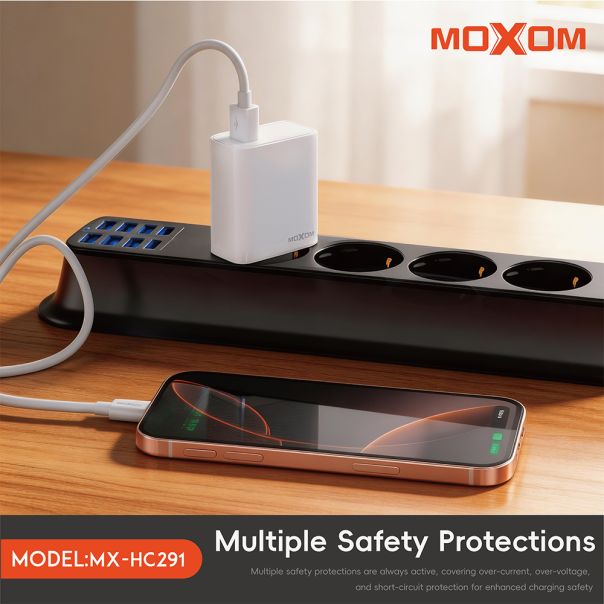 Kuciste punjaca Moxom MX-HC291 18W belo - EP3096259