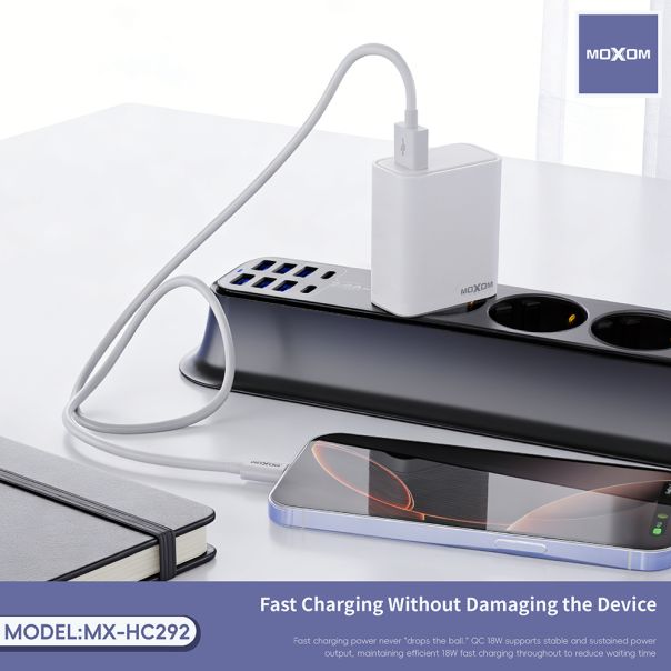 Kucni punjac Moxom MX-HC292 USB type C na lightning 18W beli - EP3096262