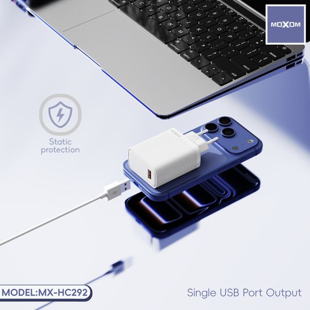 Kucni punjac Moxom MX-HC292 USB type C na lightning 18W beli - EP3096262