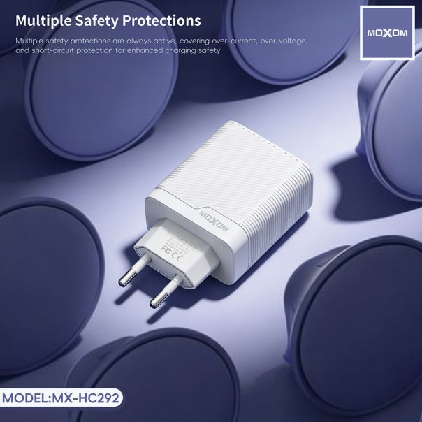 Kucni punjac Moxom MX-HC292 USB type C na lightning 18W beli - EP3096262