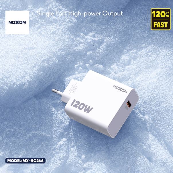 Kucni punjac Moxom MX-HC246 120W 6A Type C beli - EP3166494