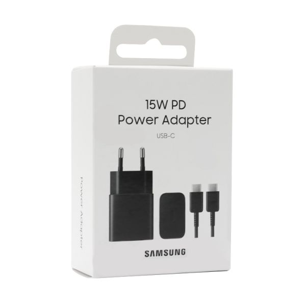 SAMSUNG Punjač PD 15W + Type C kabl, crna EP-T1510-XBE - P989