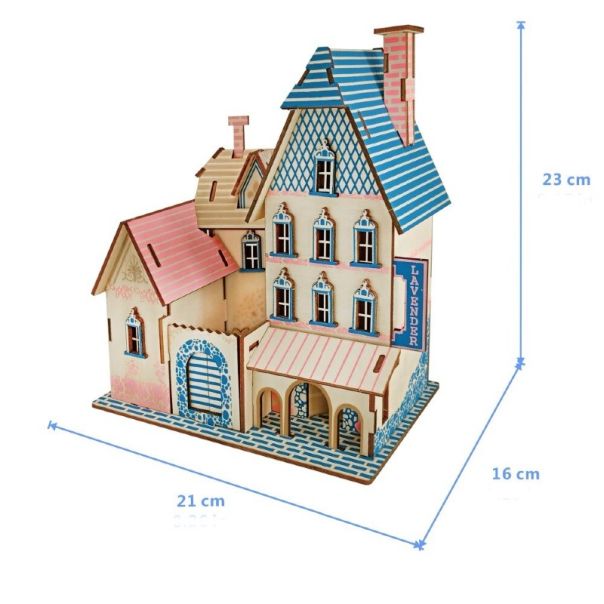 3d drvena slagalica - Vila PACA - 40