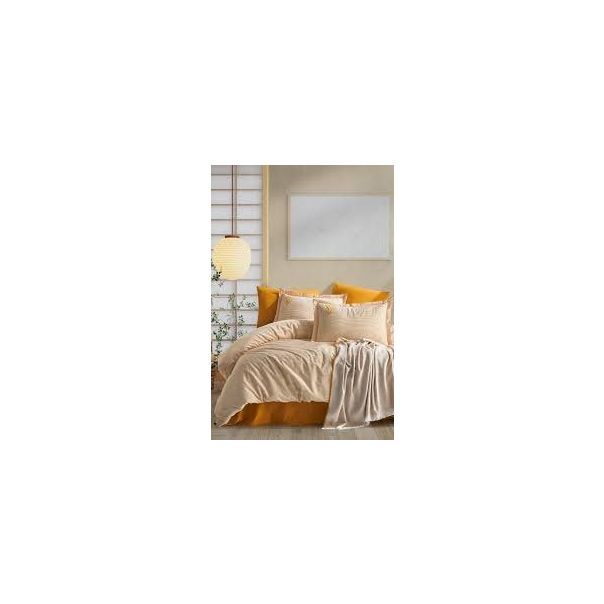 VIKTORIJA Prekrivač + Set posteljine Palma plava boja - VLK000456-talliaplav