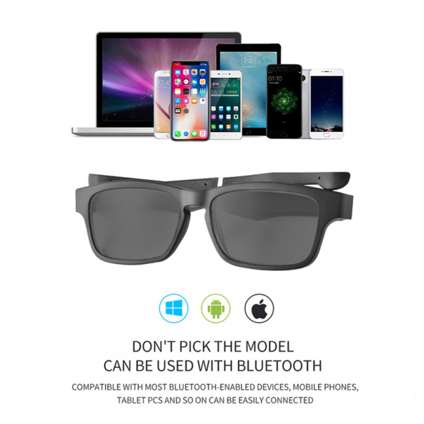 Pametne Naočare TWS zatamljene EL1 crne - 206587