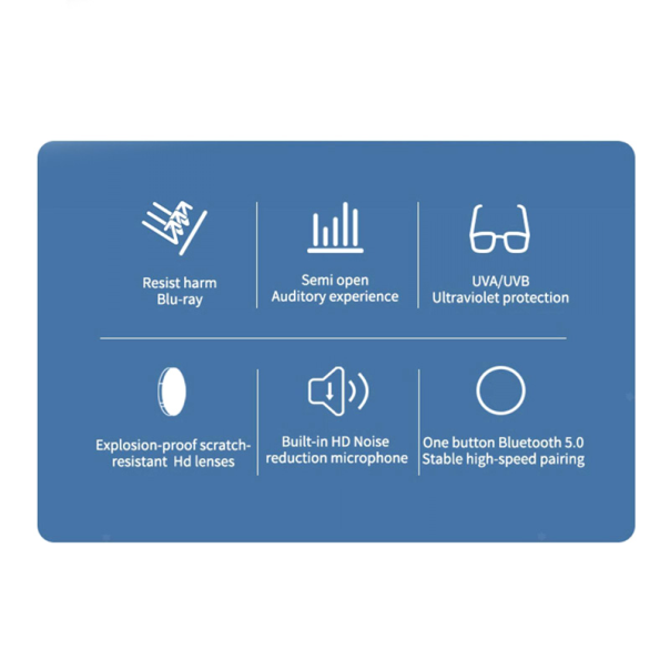 Pametne Naočare TWS zatamljene EL1 crne - 206587