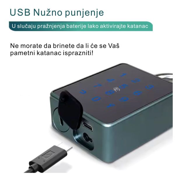 Sciener Solutions Pametna brava Pametni Katanac Sa Otiskom - L54Pametnabrava