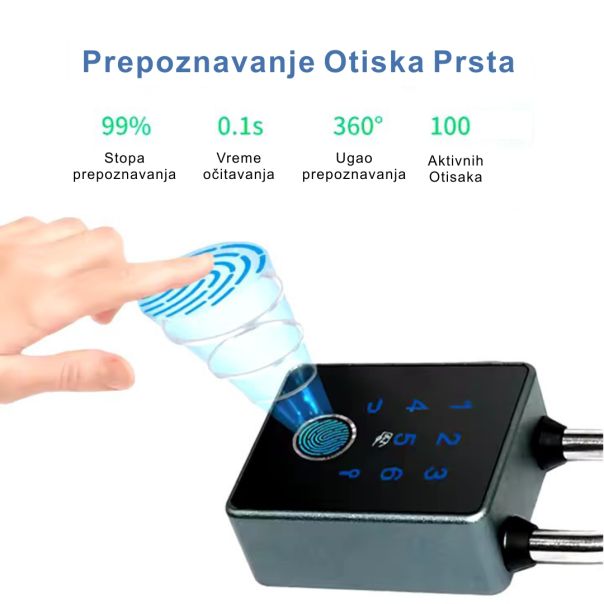 Sciener Solutions Pametna brava Pametni Katanac Sa Otiskom - L54Pametnabrava
