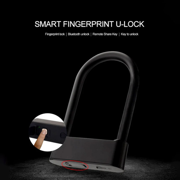 Pametni katanac na otisak prsta (10 fingerprints) crni - 613273