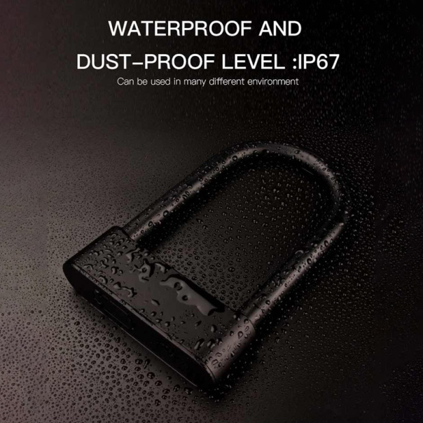 Pametni katanac na otisak prsta (10 fingerprints) crni - 613273